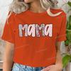 Милая цветочная футболка для мамы Дизайн Подарок на День матери Модные футболки Подарок для новой мамы Графическая футболка на День матери Цветочная мама Ретро футболка Топы