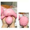 1/2Pcs Giant Simulation Brain Squeeze Toy Stress Relief Pink Brain Sensory Toy Decompression Slow Rising Realistic Brain Fidget Toy