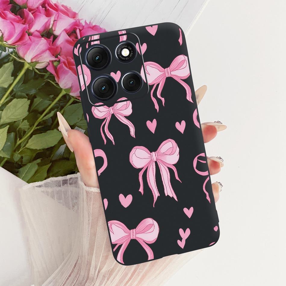 For Motorola Moto G86 Power Cute Flower Butterfly Cat Painted Case For Moto G86 G86Power Black Silicone Soft Phone Cases