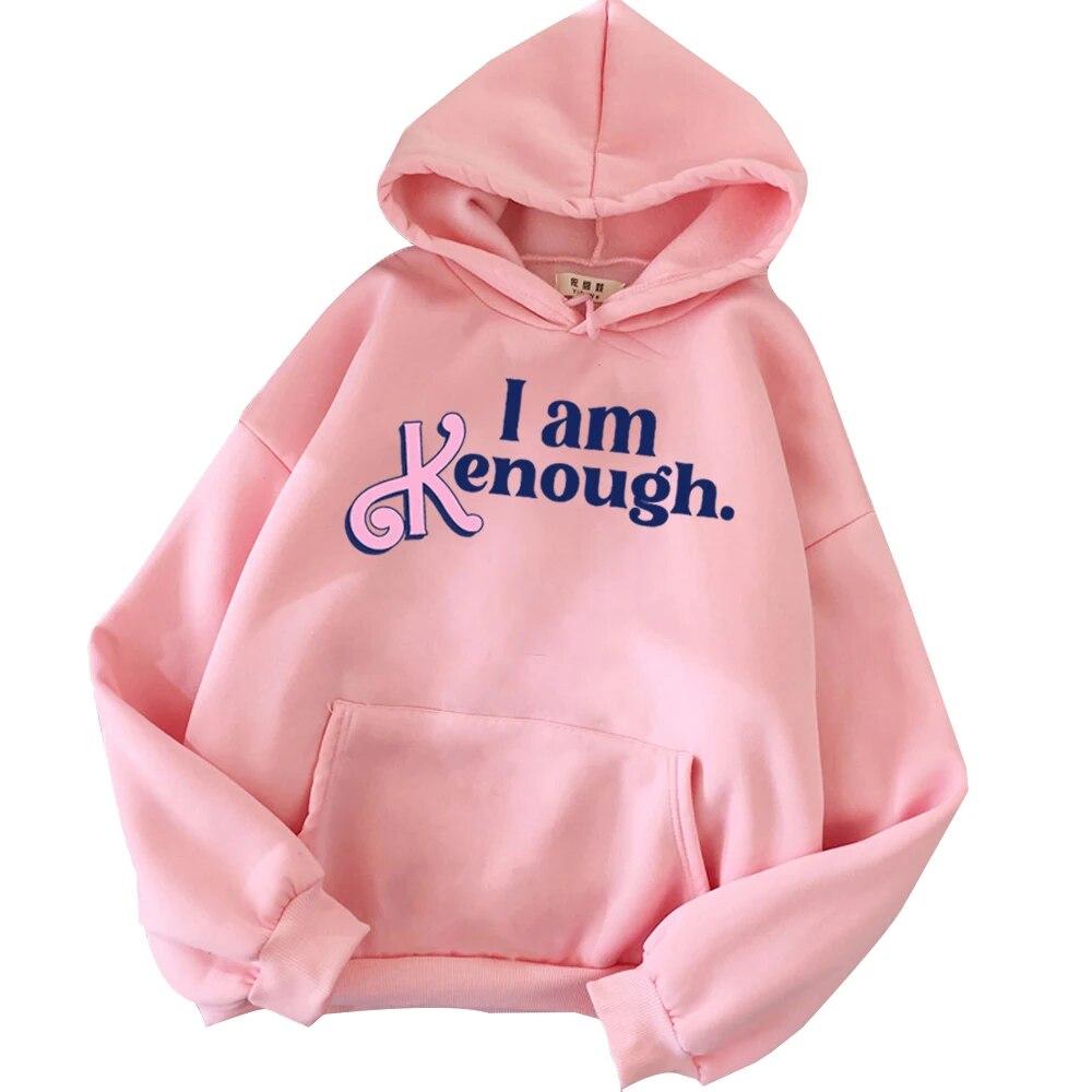 Толстовка I Am Enough, пуловер в стиле Харадзюку, толстовка I Am Kenough, уличная одежда унисекс унисекс