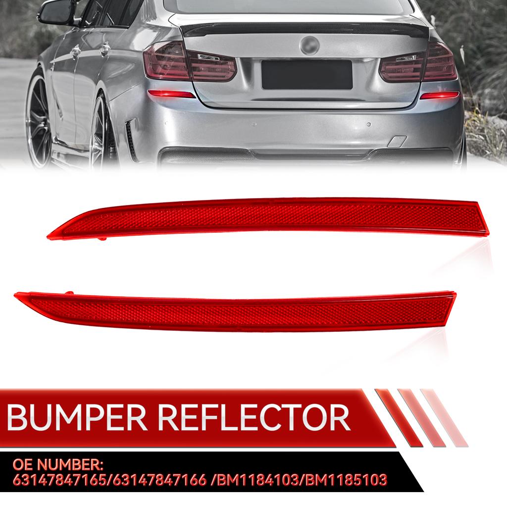 2 шт. Левый и правый задние отражатели бампера для BMW 3-Series F30 F31 M Sport 328i 2012-2017 Автомобильные аксессуары 63147847166 63147847165