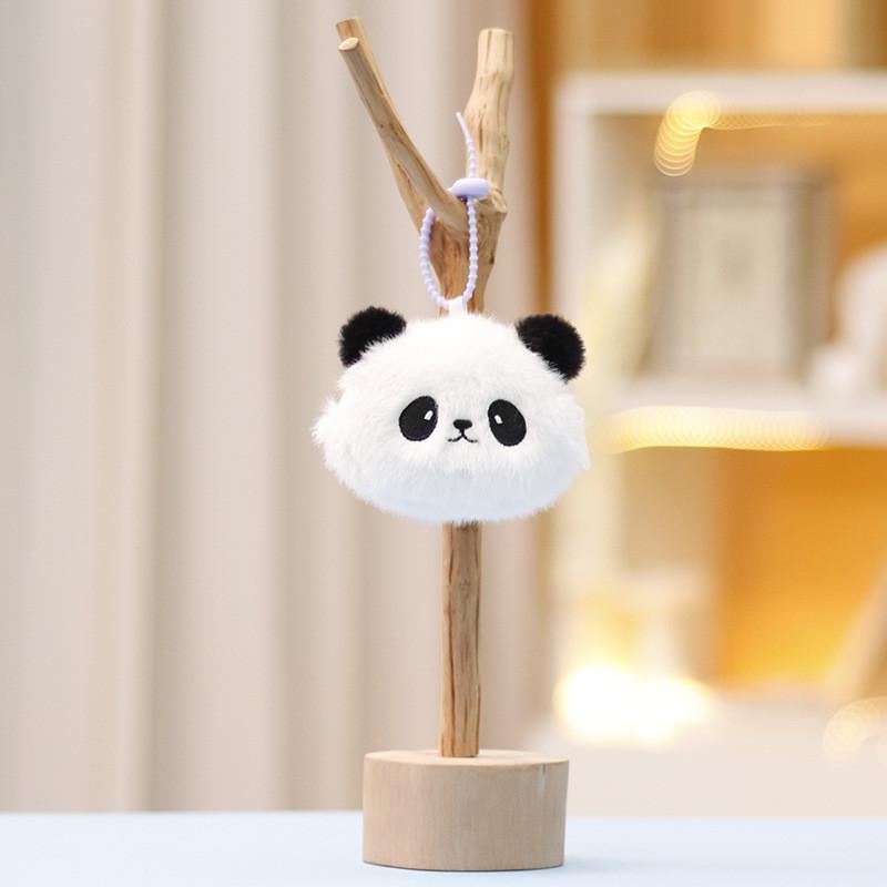 Rabbit Panda Cat Key Chain Cartoon Girl Backpack Decorative Pendant Doll Plush