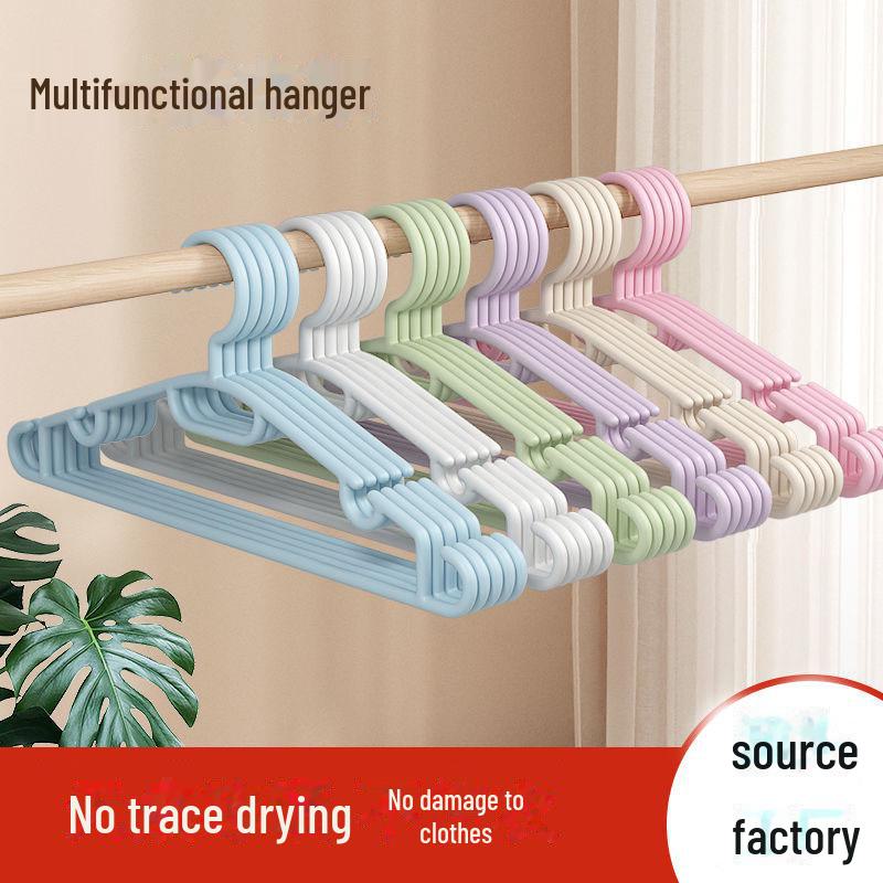Anti-Slip Plastic Hanger: Multifunctional Clothes & Pants Rack for Men's & Women's Adult Clothing