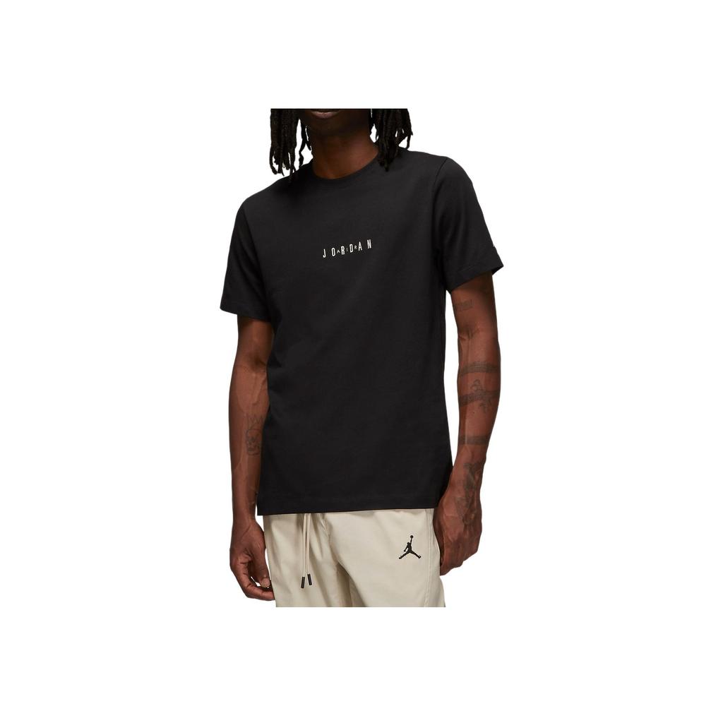 Jordan Футболка Air S/S черная/белая мужская уличная DM3182-010
