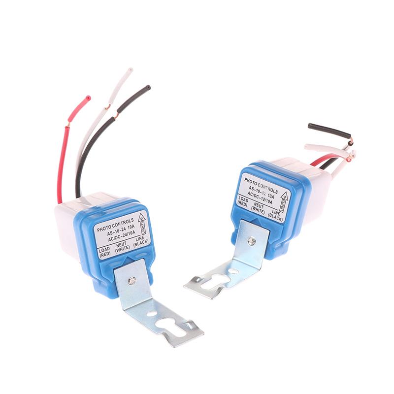 Automatic On Off Photocell Street Lamp Light Switch Controller Dc Ac 12/24/110/220V 50-60Hz 10A Photo Control