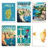 Fly To Corsica Travel Metal Plaque Poster Wall Mural Wall Plaque Garage Garage Designing Corsica Tin Sign Poster