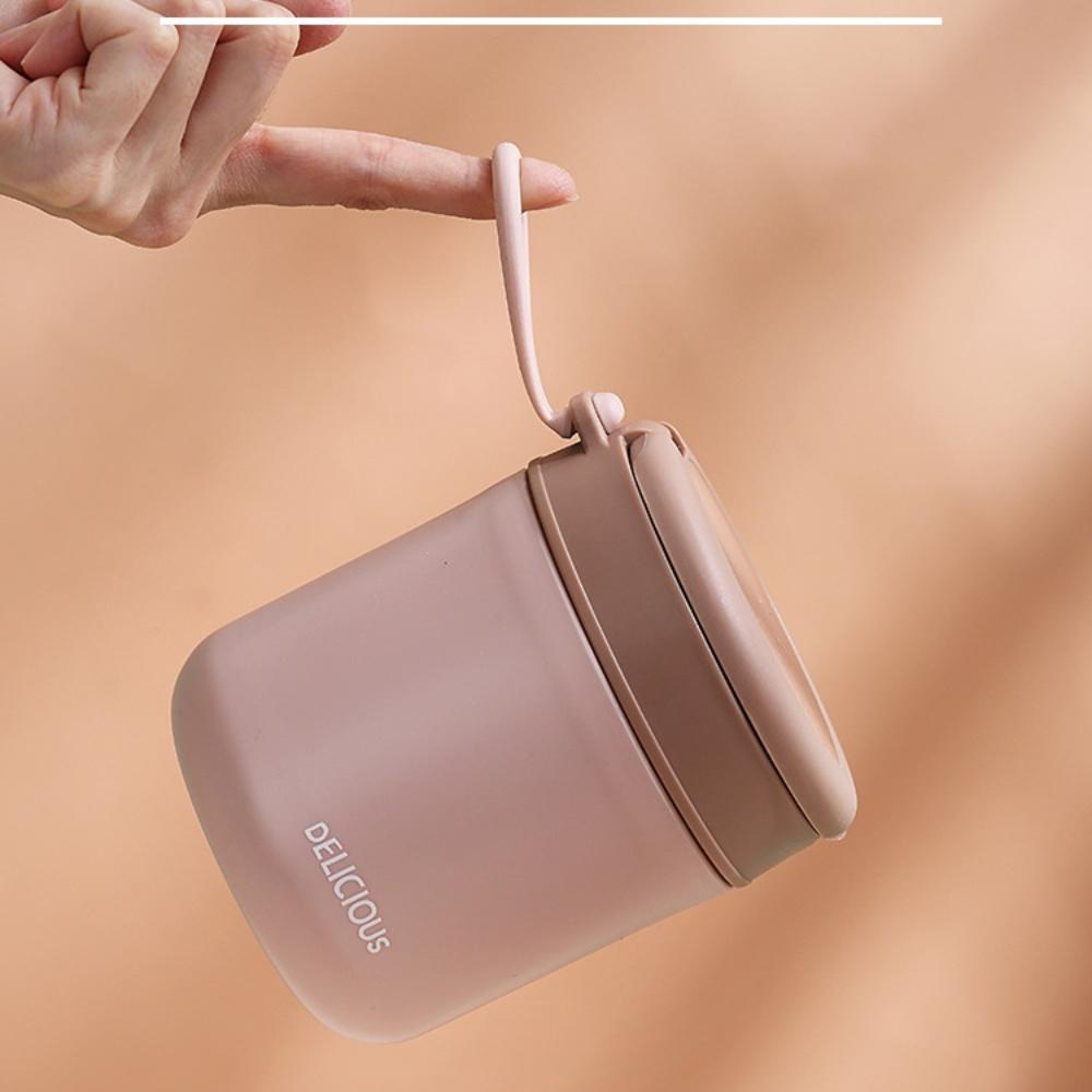 Изолированная чашка для завтрака из нержавеющей стали 304 с широким горлышком, вакуумная, банка для супа для горячей еды