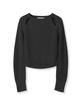 AVANDRESS Ribbed Cut-Out Knit Black