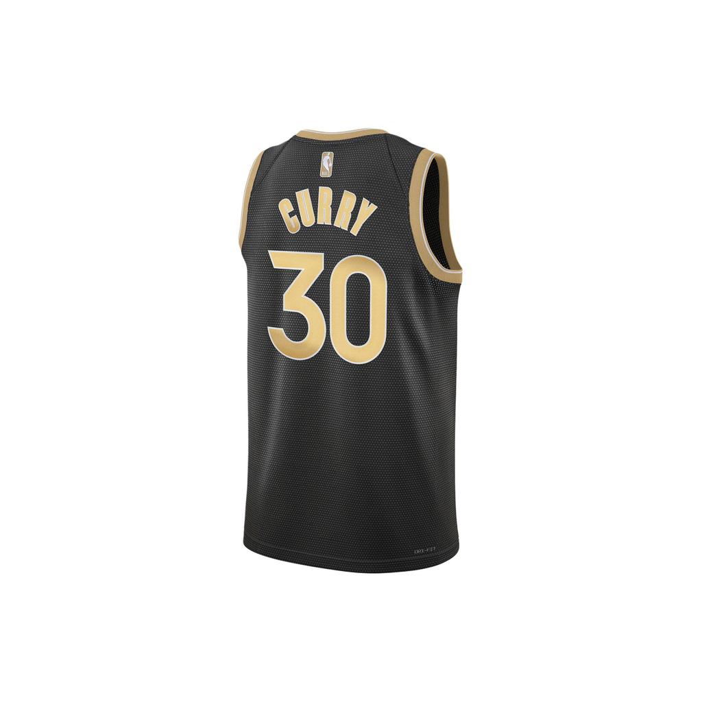 Nike Баскетбольная майка с принтом букв и цифр SW Fan Edition 23-24 сезона Golden State Warriors Curry 30 унисекс майка черная клубная-золотая FN5907-053