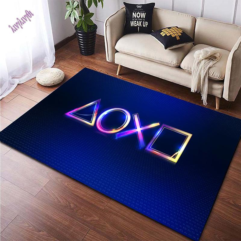 Gamepad Carpet Street Art Color Game Pattern Area Carpet Children Crawling Carpet Living Room Family Game Decorative Carpet Pad