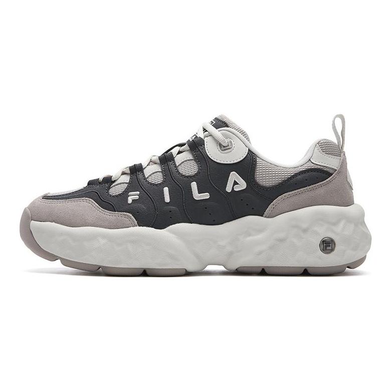 Fila MUFFIN Амортизирующие износостойкие дышащие легкие низкие повседневные туфли мужские серый коричневый F12M541145FDA