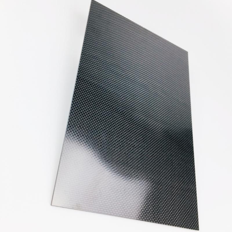 Carbon Fiber Sheet 75x125mm Glossy Finish Flat Carbon Fiber Board Plate Plain Weave Panel Sheet for Kite Remote Drones