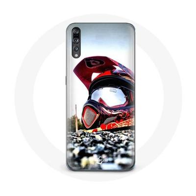 Coque Pour Huawei P20 Pro Casque MotoCross