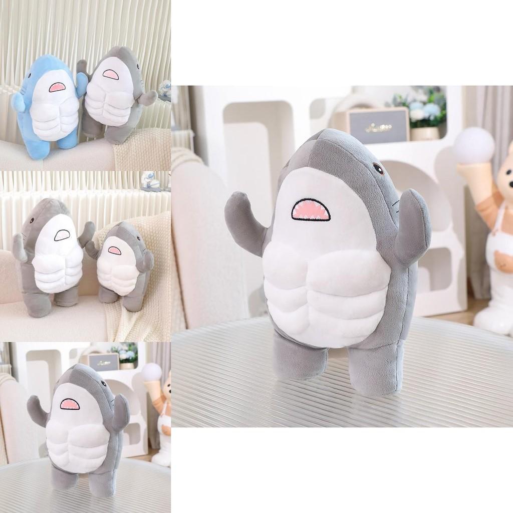 Плюшевая игрушка акула для мужчин с мягким ПП хлопковым наполнителем для подарка на день рождения и коллекционеров