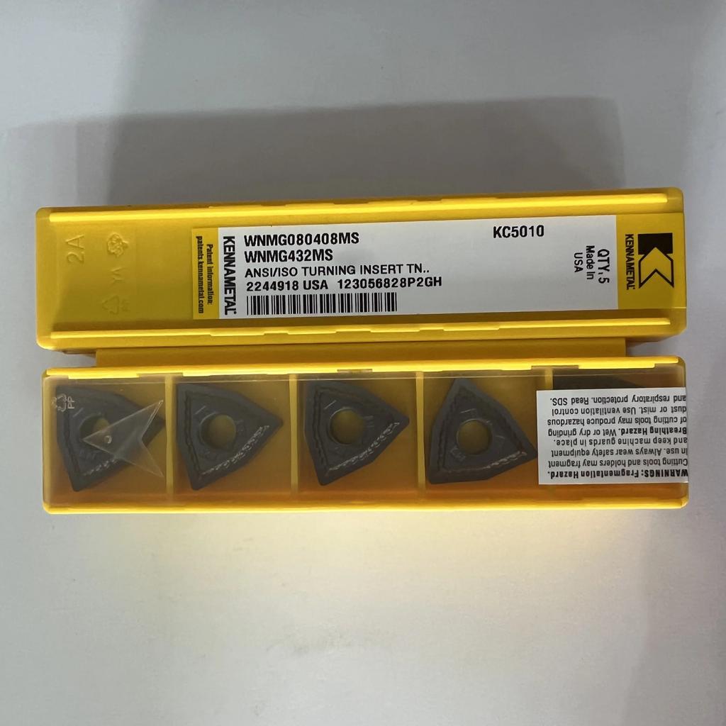 KENNAMETEL / WNMG080408MP KC5010 / Original Carbide Blade 10 Pcs
