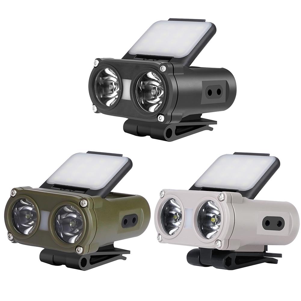 LED Induction Headlamp Mini Cap Clip Light 1200Mah Built-in Battery USB Rechargeable Head Flashlight for Camping Fishing