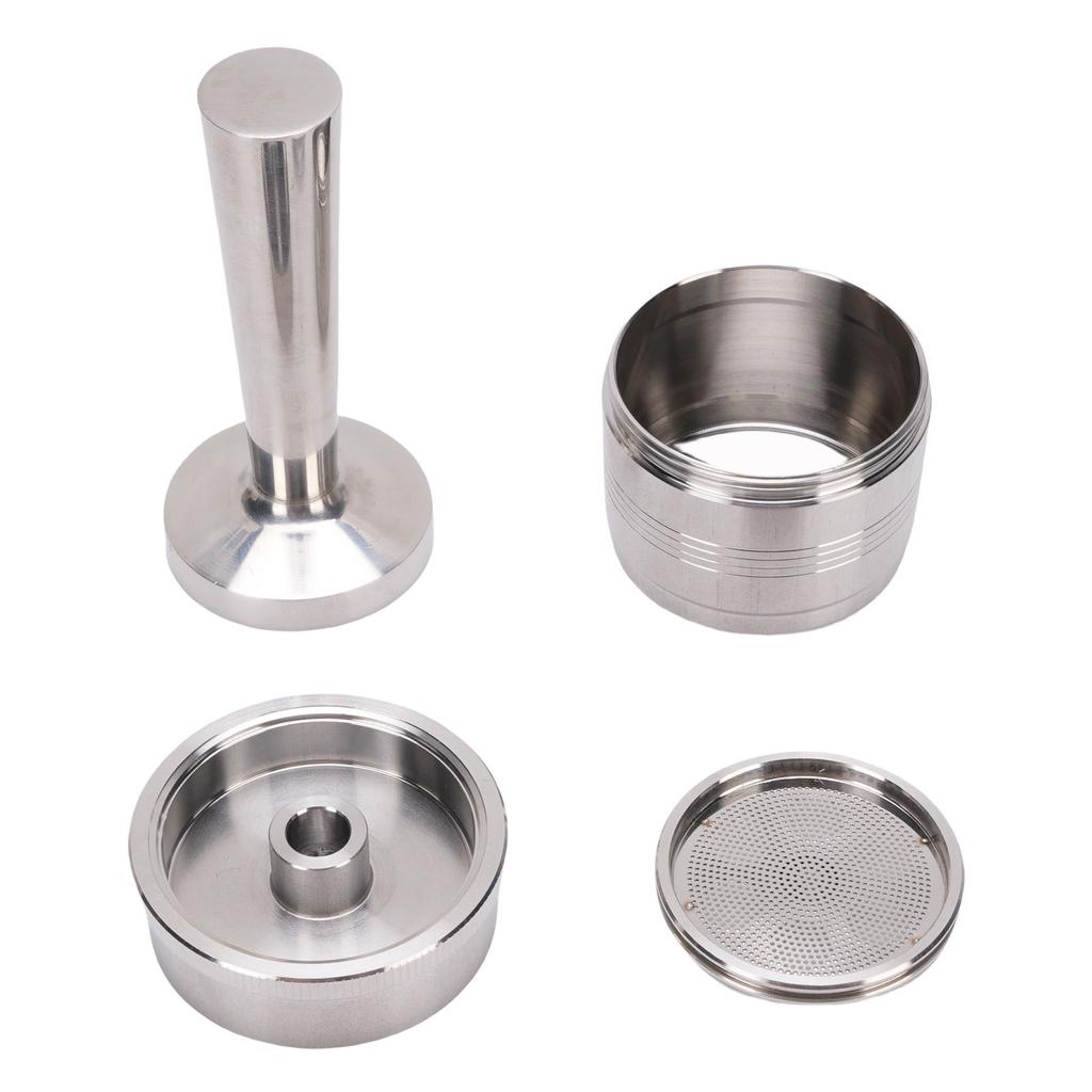 Многоразовая кофейная капсула, подходит для кофемашин Illy X7 Y3 Y5, многоразовая кофейная капсула из нержавеющей стали, кофейный темпер, ложка, щетка