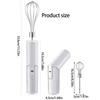 Small Handheld Mixer 3 Speed Mode Wireless Operation Foldable Storage Double Stainless Steel Whisks Attachments
