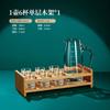 Набор диспенсеров для белого вина с деревянным подстаканником Винные наборы Набор стопок Бутыль Стеклянные фляги для спиртных напитков Барная посуда