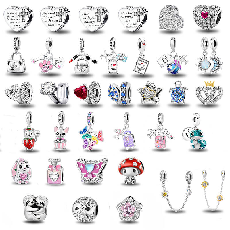 Медь Солнце Луна Роза Медведь Парфюм Шармы Бусины Подходят для Изготовления Браслетов и Ожерелий Своими Руками Подарок Высокого Качества Изысканные Ювелирные Изделия