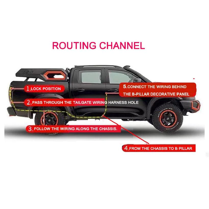 For SAIC MAXUS T60 T70 T90 Chery Chevrolet S10 MAX Tailgate Safety Lock Electronic Car Accessory