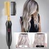 Professional Electric Ceramic Ionic Hair Straighten Straightener Brush Hot Comb Pressing Electric Hot Comb Hair Straightener