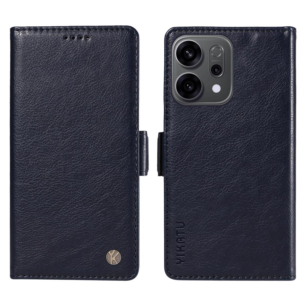 For Oppo Reno14 5G (China)/Oppo Reno14 F 5G/Oppo Reno14 5G (Global) Case YIKATU YK-007 Litchi Texture PU Leather Wallet Phone Cover