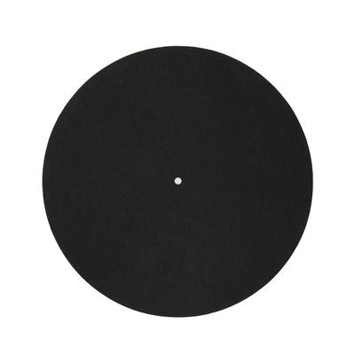 Коврик для проигрывателя Slipmat из шерсти предотвращает вибрацию, скольжение, статичный коврик для пластинки, черный коврик для винила LP