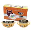 Childrens Stainless Steel Safe Household Tableware Set of 2, Mixed Colors, Two-hand Bowl and Bowl, Korean Child Care Products Popular Products