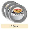 Heavy Duty Aluminum Foil Pie Pan 3 Pack Disposable Bakeware Perfect Pies Quiches Tarts Easy Release Eco-Friendly Cleanup