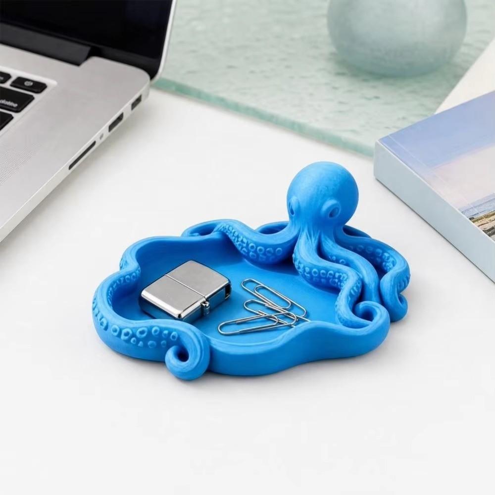 Creative Jewelry Storage Tray Octopus Shape Necklace Display Plate Living Room
