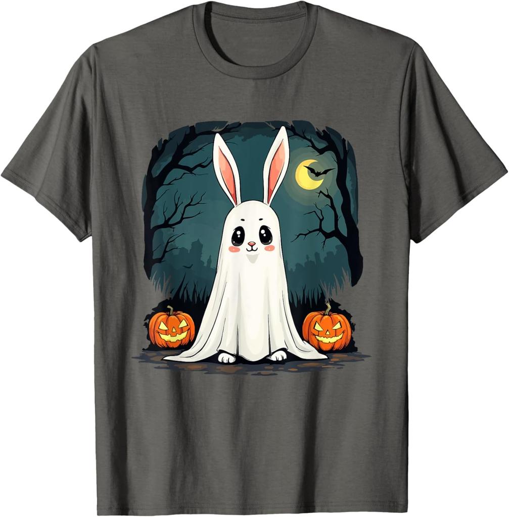 Ghost Bunny Halloween Cute Boohop Ghost Bunny Unisex T-Shirt