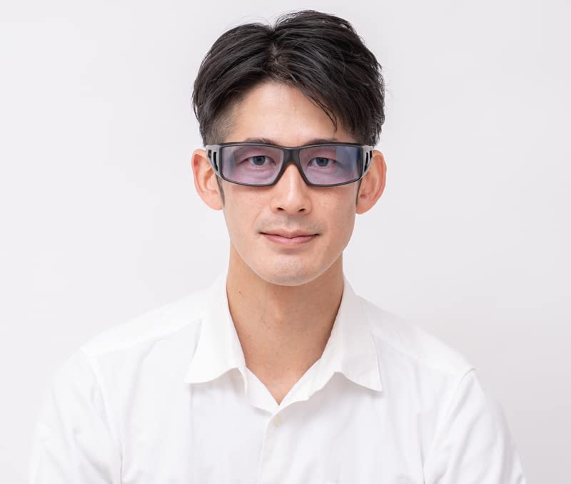 Затемняемые Солнцезащитные Очки Ночные Очки для Вождения Очки-накладки Защита от УФ-лучей Солнцезащитные Очки для Вождения Сделано в Сабаэ SC50PHN [Нео Контраст] (Черный углерод)