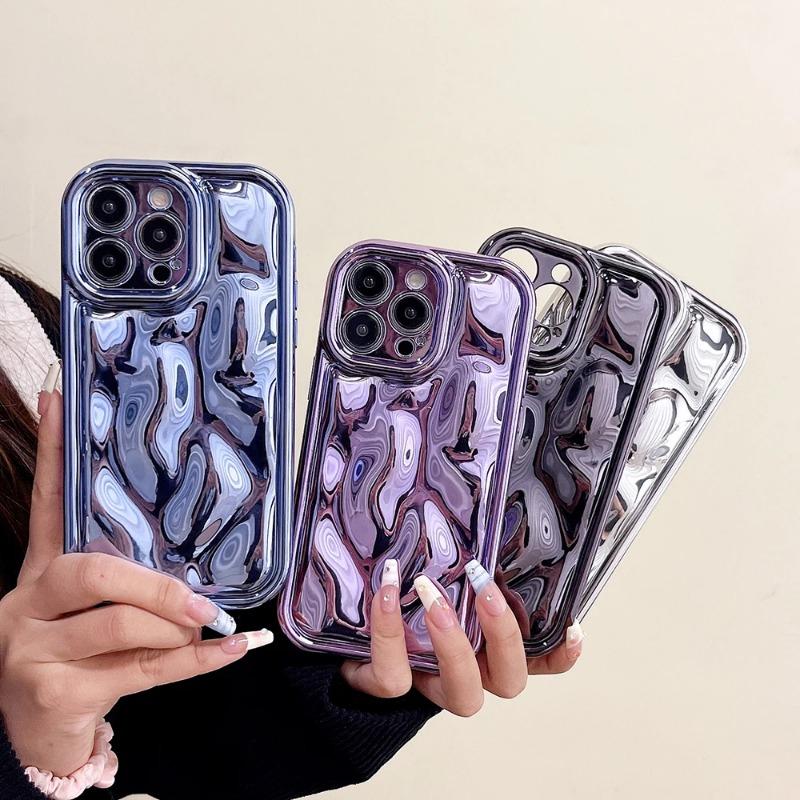 Чехол для телефона Qianliyao 3D с гальваническим рисунком метеорита для iPhone 15 14 13 12 16 Pro Max 14promax, мягкая противоударная задняя крышка