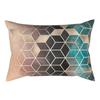 Pillowcase Geometric Printed Polyester Rectangle Cushion Pillow Cover for Home