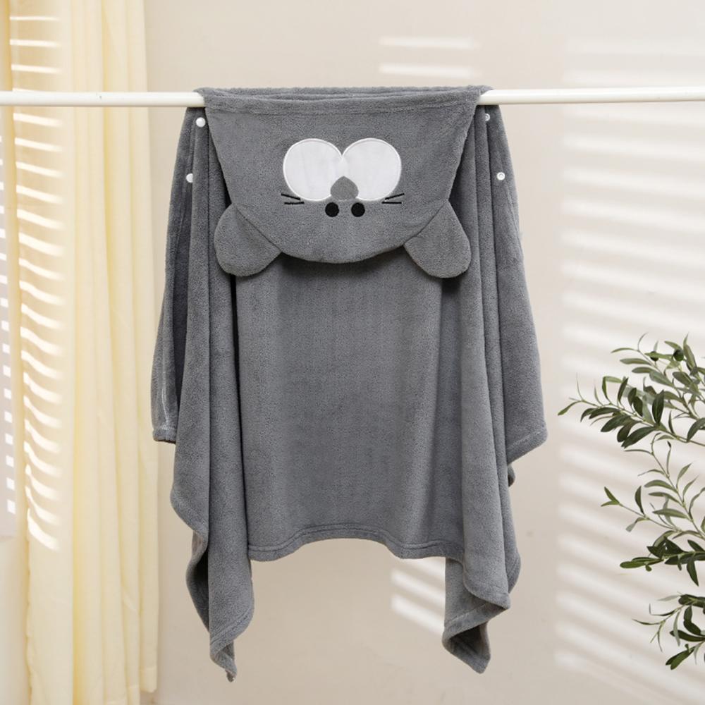 Ультрамягкое детское полотенце с капюшоном, детское банное полотенце с рисунком и милым капюшоном для малышей, младенцев