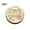 Ghost Wax Stamp Halloween Themed Brass Seal Head, Pumpkin Witch Bat Engraved Creative Gift Packaging Sealing Replacement Head for Envelope Journal