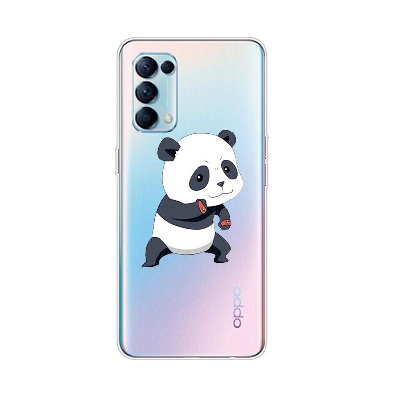 Jujutsu Kaisen Gojo For OPPO Reno7 SE 6 5 Z F 4G 5G Find X2 X3 Neo Lite Pro Plus Transparent Soft Phone Case Coque