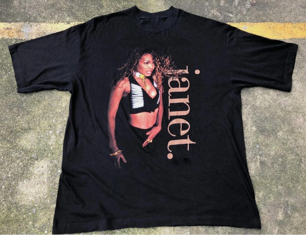 Janet Jackson World Tour 9394 Cotton Black Unisex Shirt S4XL Unisex T-Shirt
