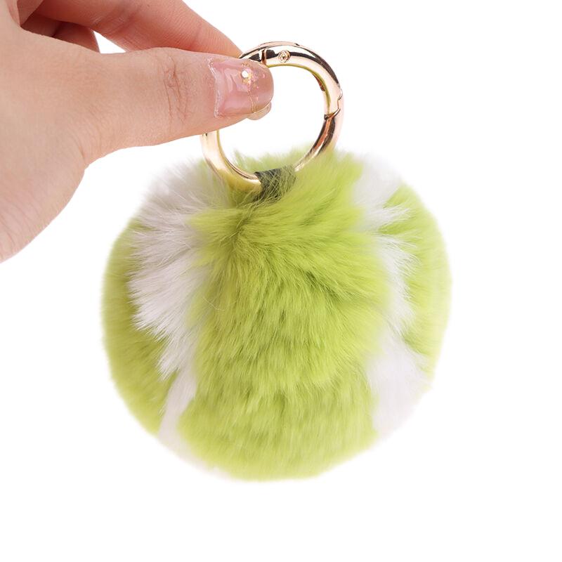 Мягкий пушистый теннисный мяч, плюшевый брелок, плюшевый мяч, брелок для девочек, рюкзак, подвесная сумка, подвесное украшение