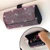 Футляр для очков Diamond Car Glasses Box Storage Sunglasses Holder Sparkle Visor Glasses Case Bling Car Assessoires Interior for Women