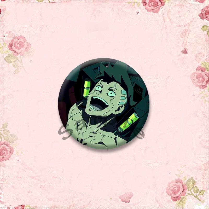 Cartoon Character Rebecca Lucy David Martinez Badge Backpack Clothes Button Collar Brooch Punk Anime Enamel Pins Jewelry Gifts