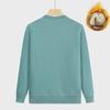 Middle-aged & Elderly Women's Plus Velvet Knitted Cardigan - Autumn/Winter Round-Neck Sweater