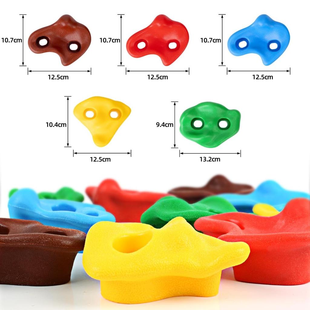 WHDZ Зацеп для скалолазания Боулдеринг Пластиковый Воин ниндзя Включает набор легких скалолазных зацепов, детские зацепы, стиль, веревку, установку, тренировки, скалолазание,