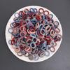 100Pcs/bag Colorful Basic Nylon Ealstic Hair Ties for Girls Ponytail Hold Scrunchie Rubber Band Kid Fashion Hair Accessories