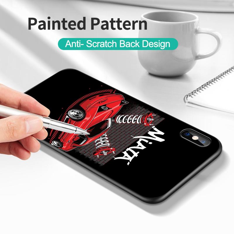 Черный чехол из ТПУ для Huawei Honor X9 X8 50 Lite Pro 10 lite Nova 5t 8 9 4G 5G 8i Cover Miata Mx5 Na