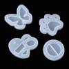 Crystal Pendant UV Epoxy Quicksand Silicone Mould Shaker Resin Mold Hanging Tags Key Chain Molds