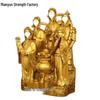 Five Wealth Gods Buddha Statue: Prosperity & Treasure Decoration for Entrance, Hall, or Counter - Ideal Housewarming or Opening Gift