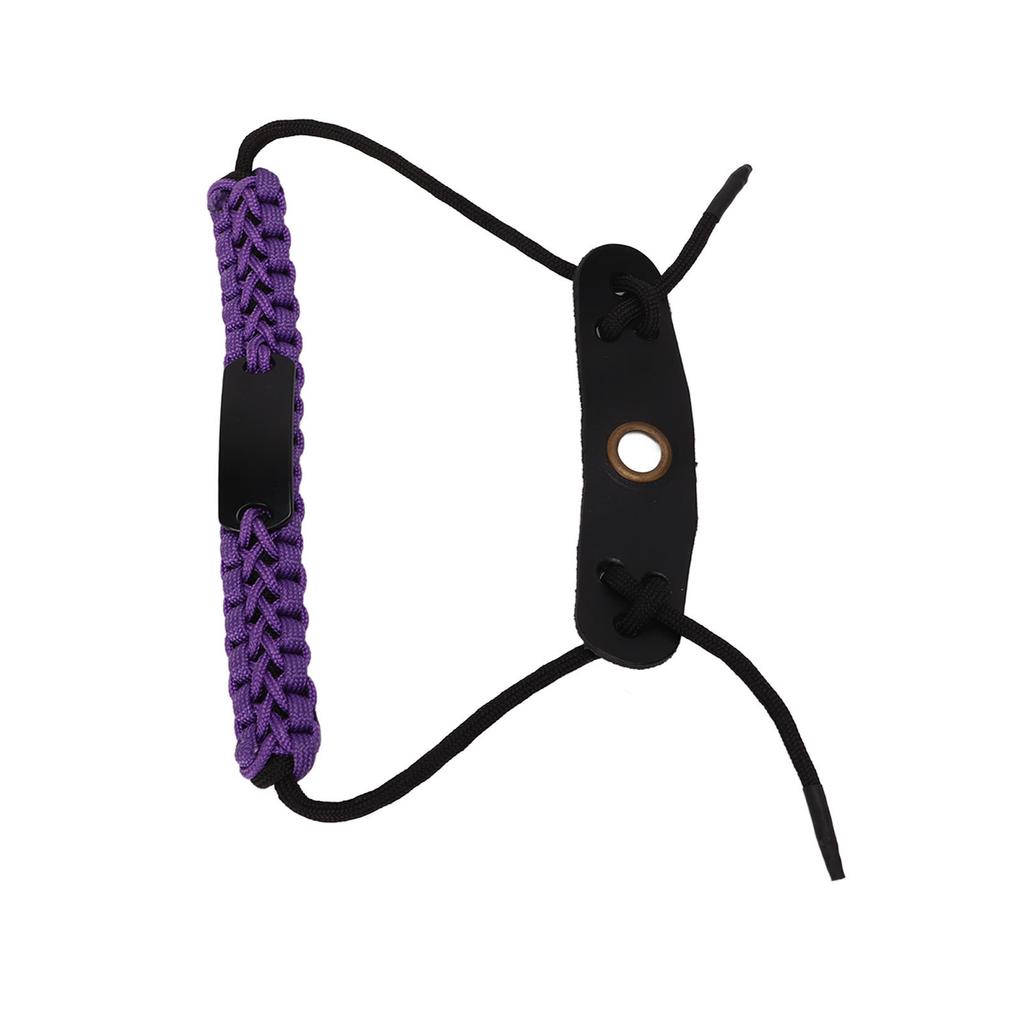 Nylon Rope Bow Archery Wrist Sling Adjustable Bows Arrows Wrist Rope for Hunting Shooting Purple
