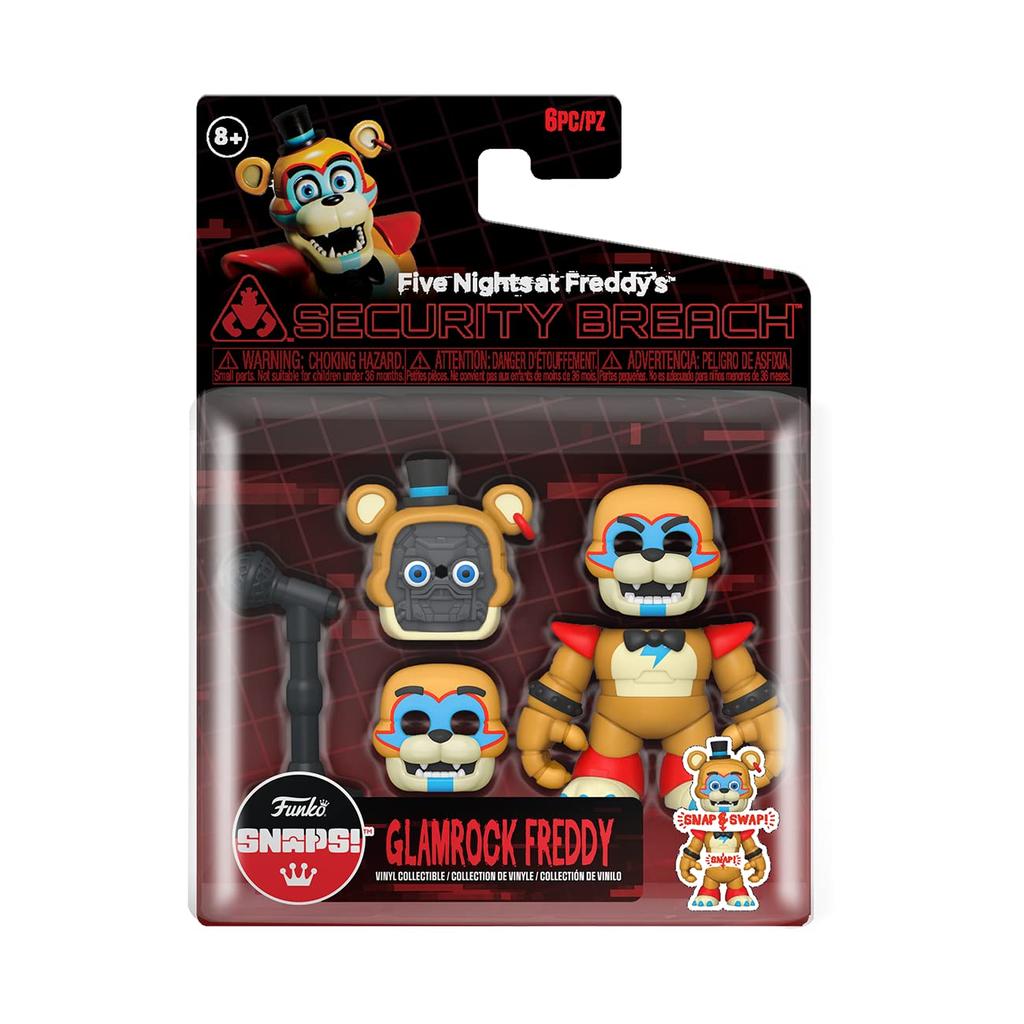 Funko Five Nights At Glam Rock Freddy Fazbear Collectible Vinyl Figure Gift Idea Official Product Freddy's (FNAF) Snap - - -